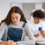 girl studying at EIC